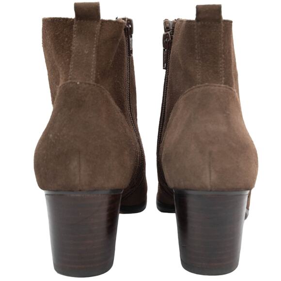 Crown Vintage Brown Suede Saleen Ankle Boots Size 8 - Picture 5 of 12